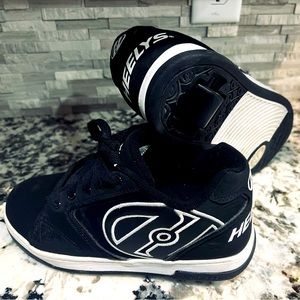 Heelys. Black and white. Size 5 youth